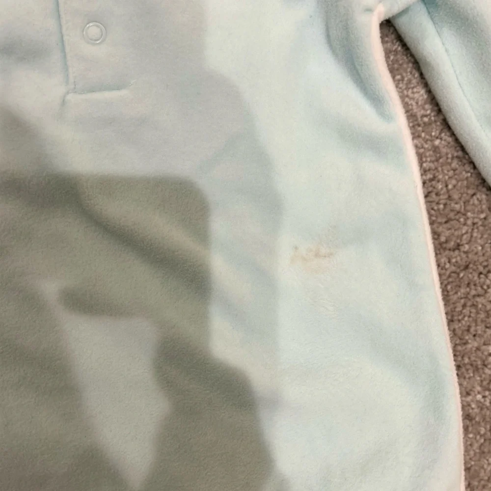 Carter's 6M Baby Girl Fox Mint Green Velour Sleep & Play Onesie